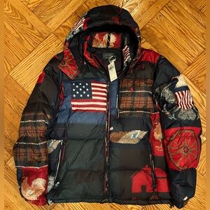 Polo Ralph Lauren Polo Country Patch Work Down Jacket BNWT XL